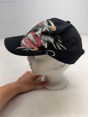 Harley Davidson Black Cap Hat Vintage Y2K  Adjustable Biker Motorcycle